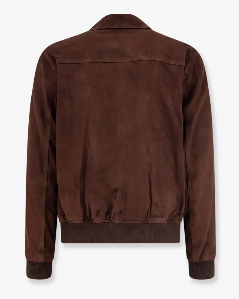 Arma Men's Jacket Tomme Suede Brown Suede-Polyester Suede/polyester Brown