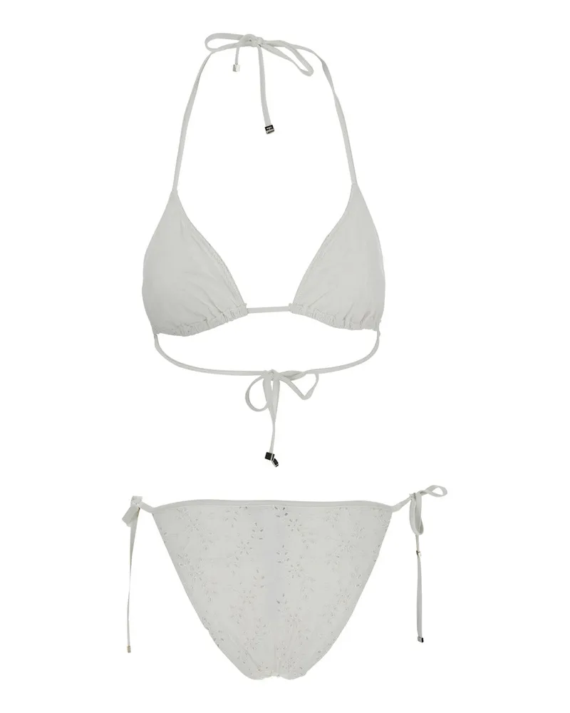 Dolce & Gabbana Women's Bikini Triangle White Swimwear Sea Clothing White
