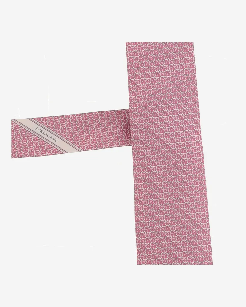 Ferragamo Men's Silk Tie Pink Ties & Bow Pink