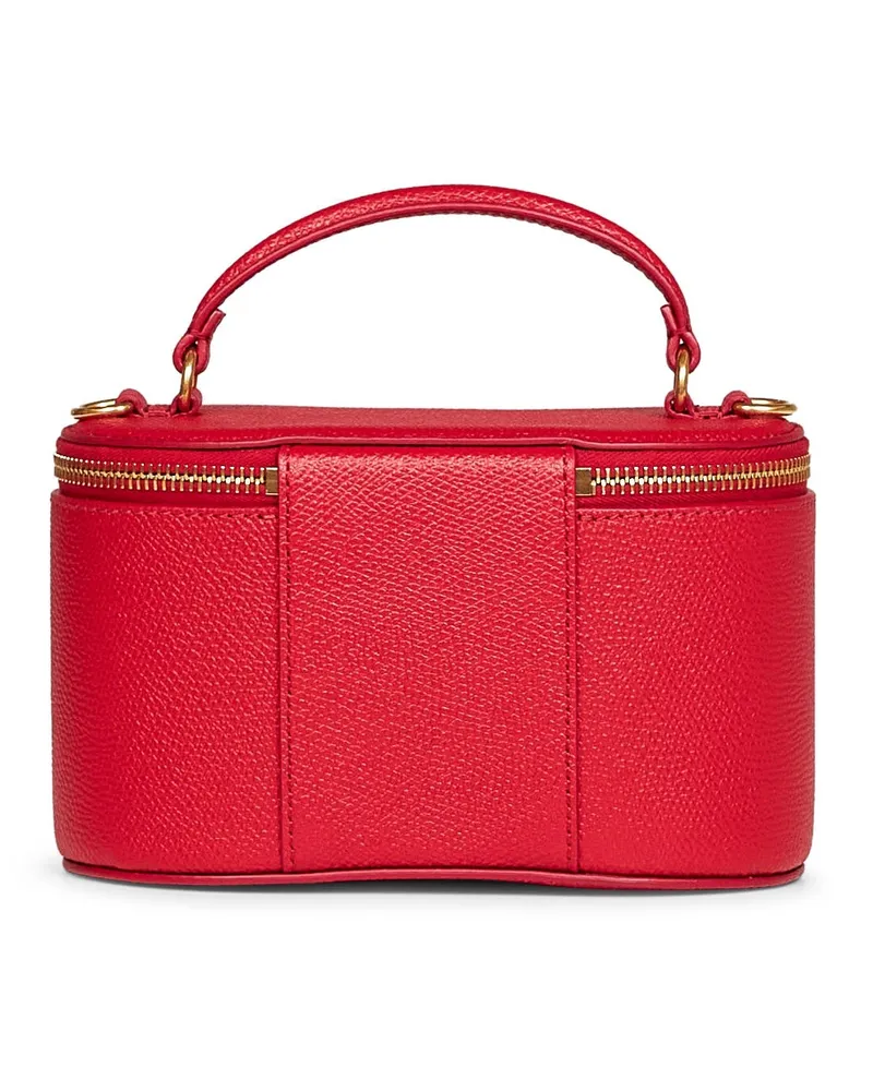 Valentino Garavani Calfskin Leather Top Handle Bag — Red Red