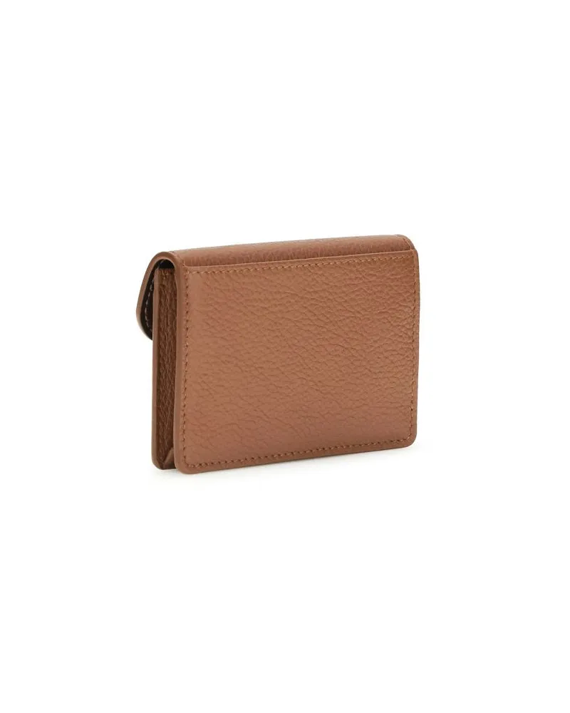 Ferragamo Women's Brown Calf Leather Bos Taurus Wallet Brown