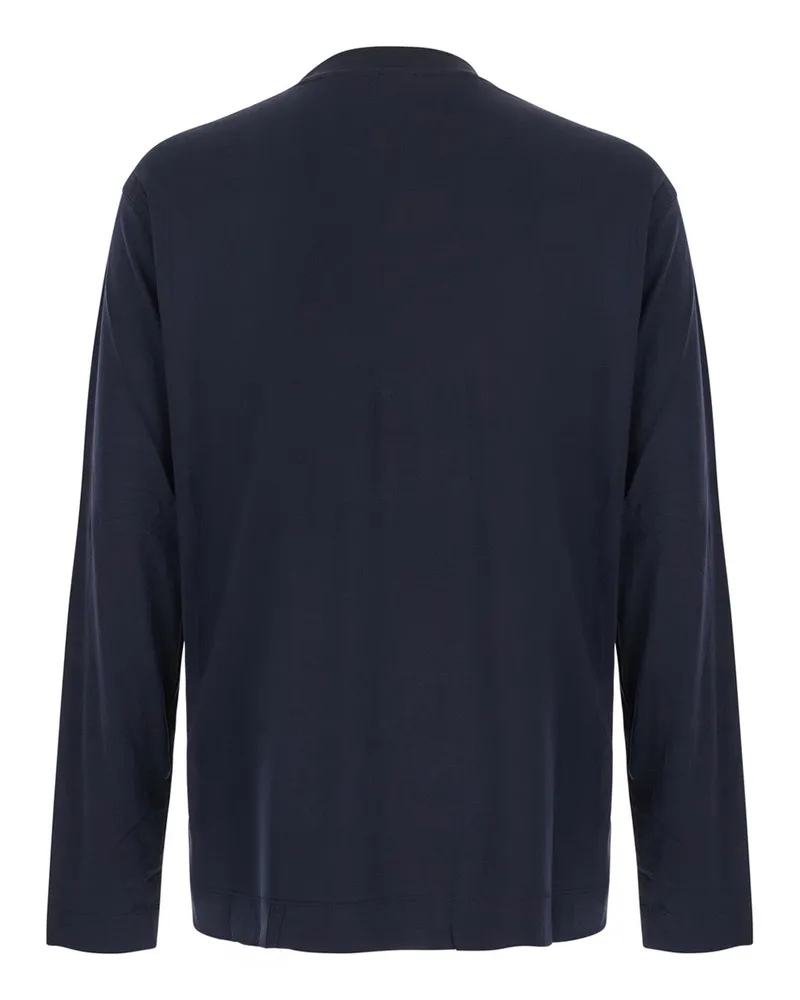 Emporio Armani Men T-Shirt M.l Modal Blue T-Shirts And Polos Navy