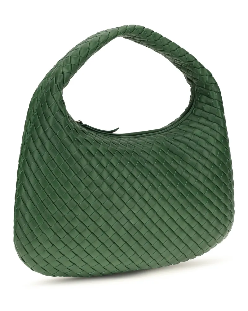 Bottega Veneta Women's Shoulder Bag Veneta Basil-Muse Brass Lamb Leather Green