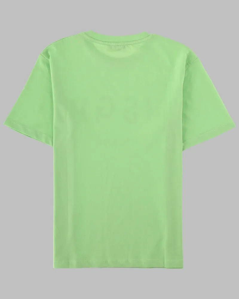 MSGM Cotton Jersey T-Shirt — Green Green