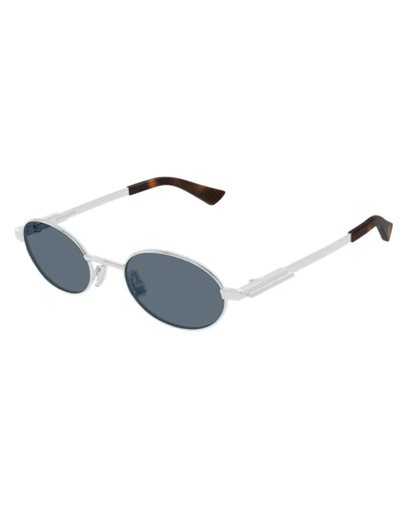 Bottega Veneta BV1470S Sunglasses — Silver Silver