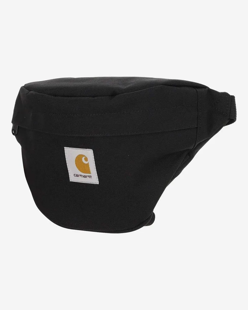 Carhartt WIP Men's Fanny Pack With Logo Black Polyester Belt Bags Black