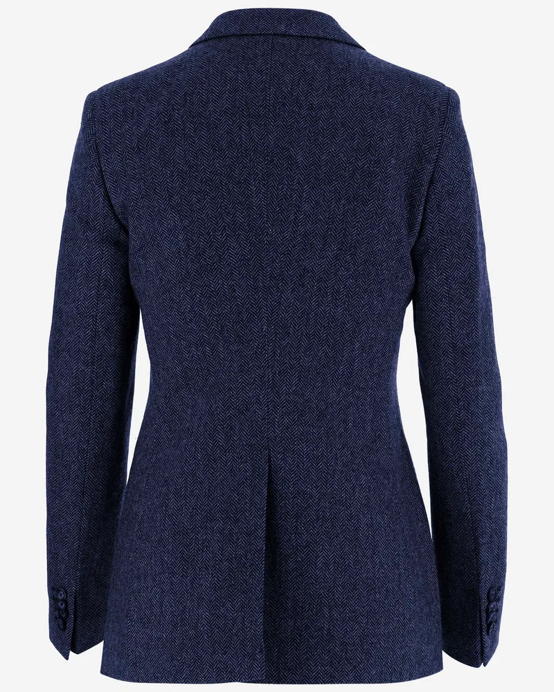 Tagliatore Women's Jacket Parigi Wool And Cashmere Navy Navy