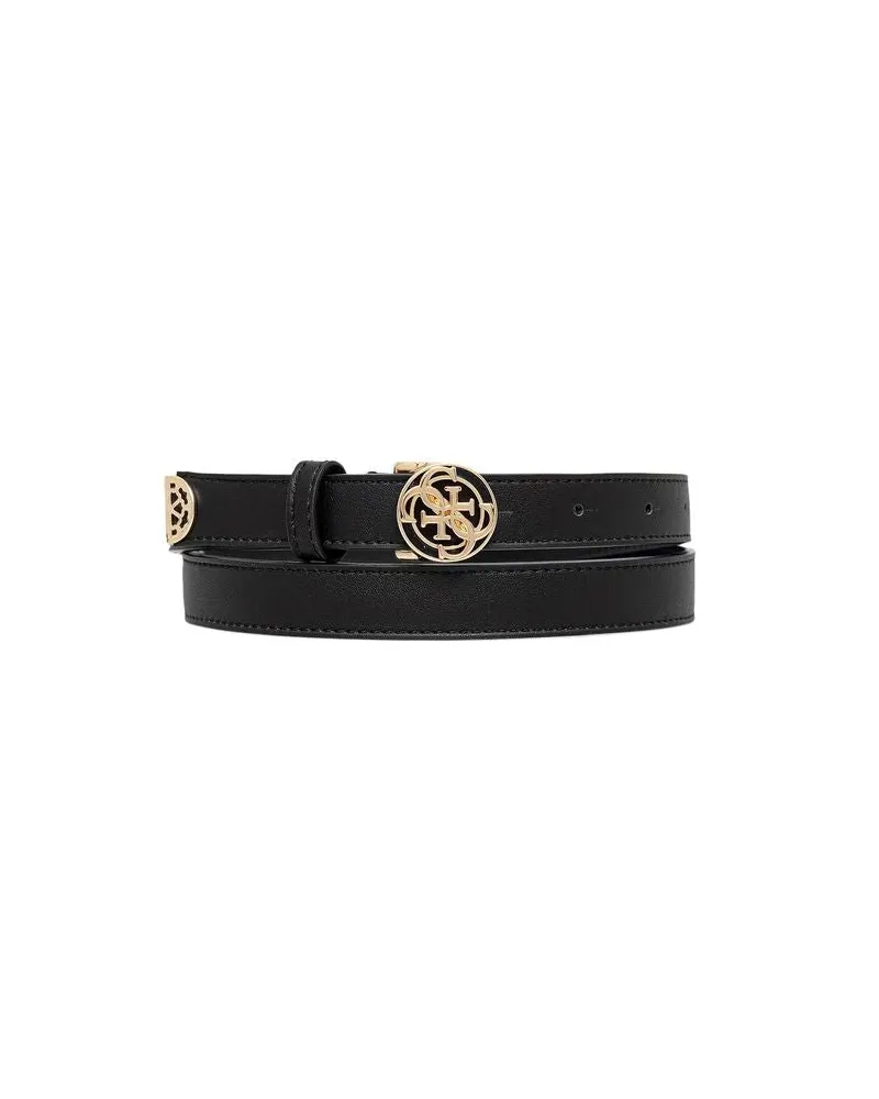 Guess Women's Belt Black Polyester Accessories Black