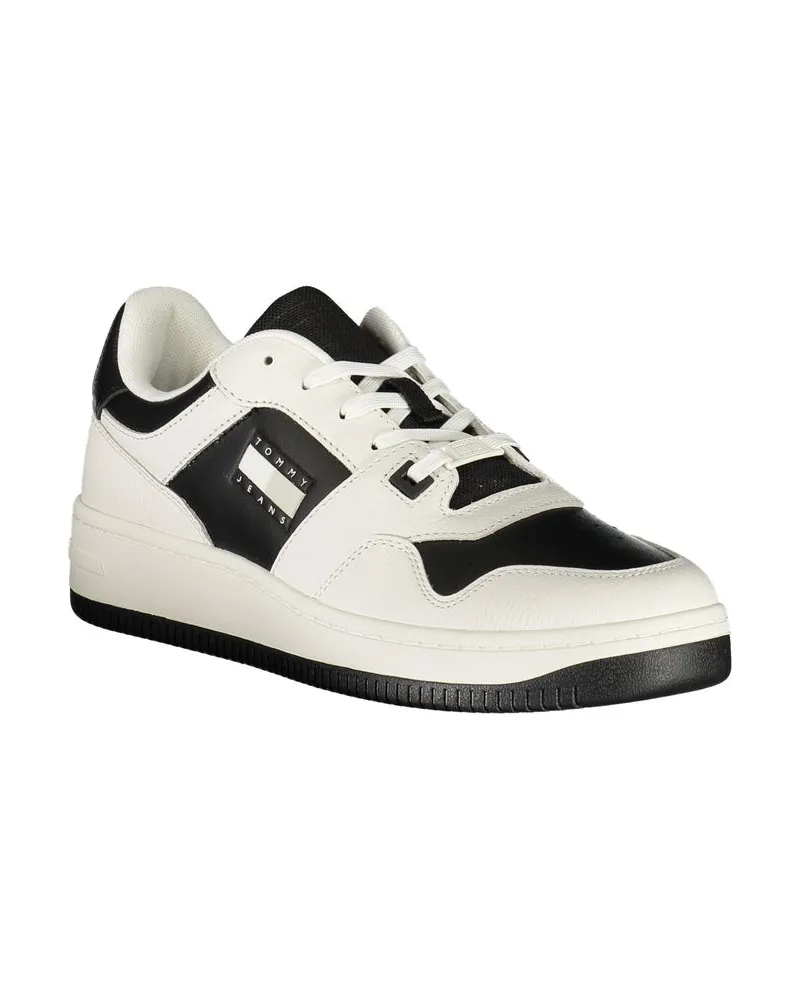 Tommy Hilfiger Colorblock Leather Sneaker — White White