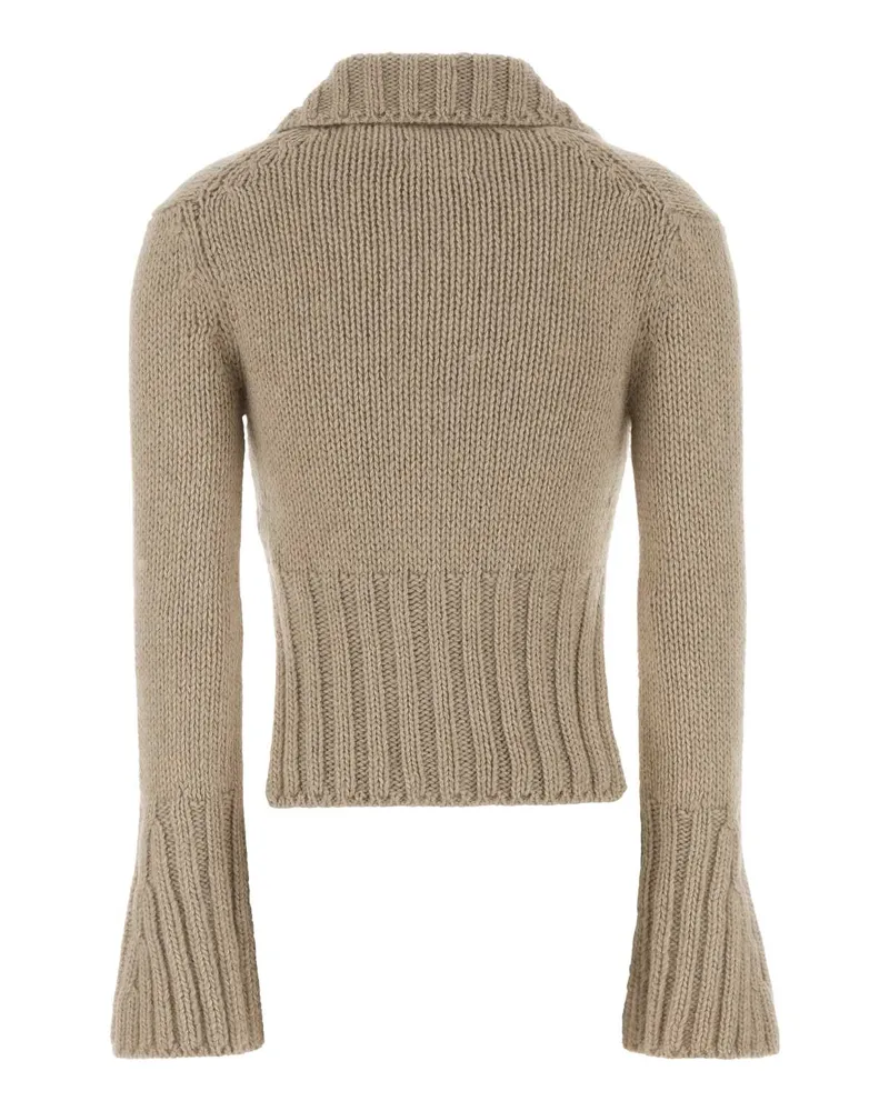 KHAITE Takeo Cardigan — Beige Beige