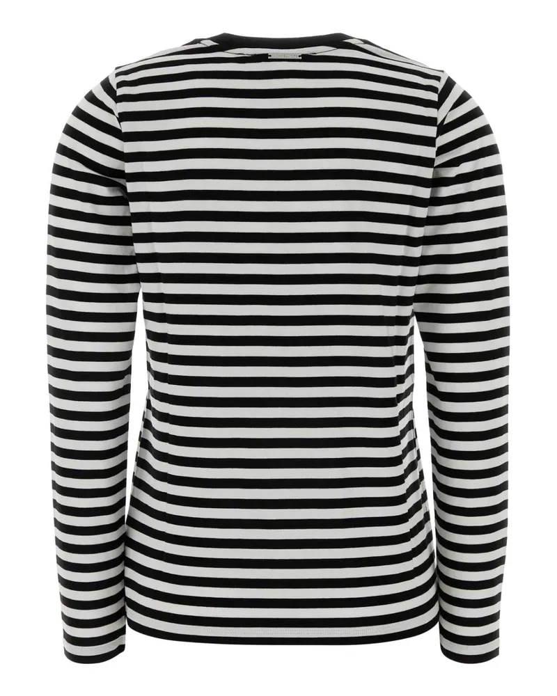 Michael Kors Women's Embroidered Cotton T-Shirt Blackwhite Exterior Multicolor