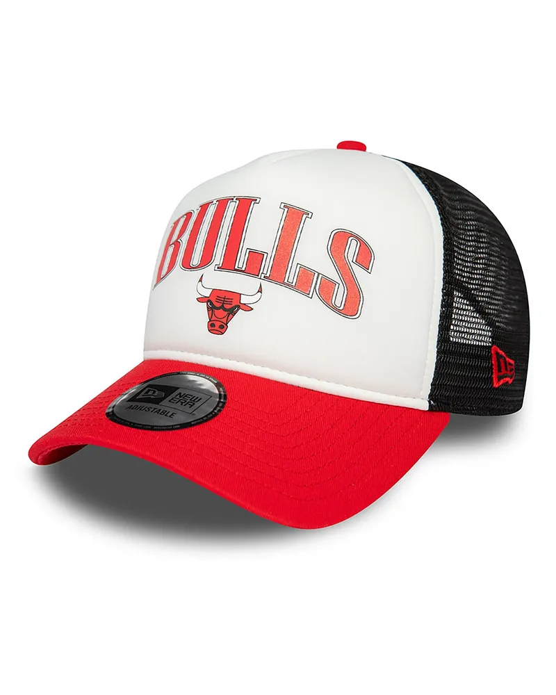 New Era Unisex Trucker Cap E-Frame Red Nylon Hat Red