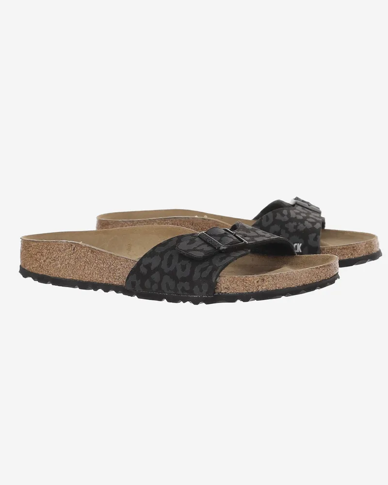 Birkenstock Unisex Sandals Madrid Black Leather Black