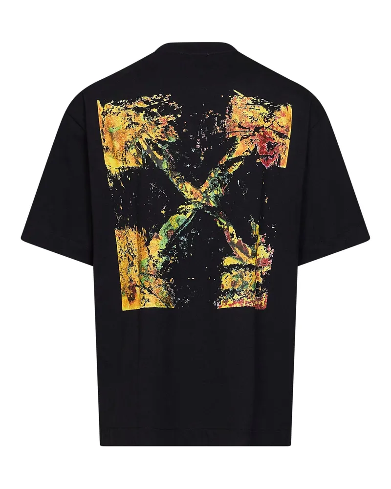 OFF-WHITE Men's T-Shirt Spices Arrow Black Cotton T-Shirts And Polos Black