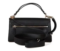 Women's Top Handle Bag Black Polyurethane Top-handle-bags