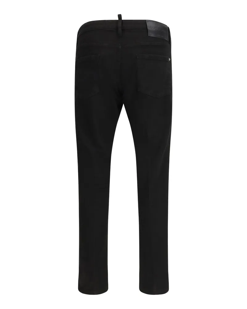 Dsquared2 Men's Denim Jeans Black Cotton Black