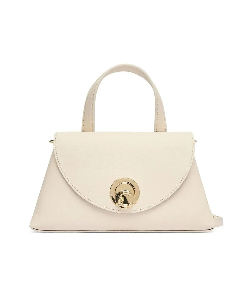 Coccinelle Women's Handbag Pearl-Cognac Bovine Leather Beige