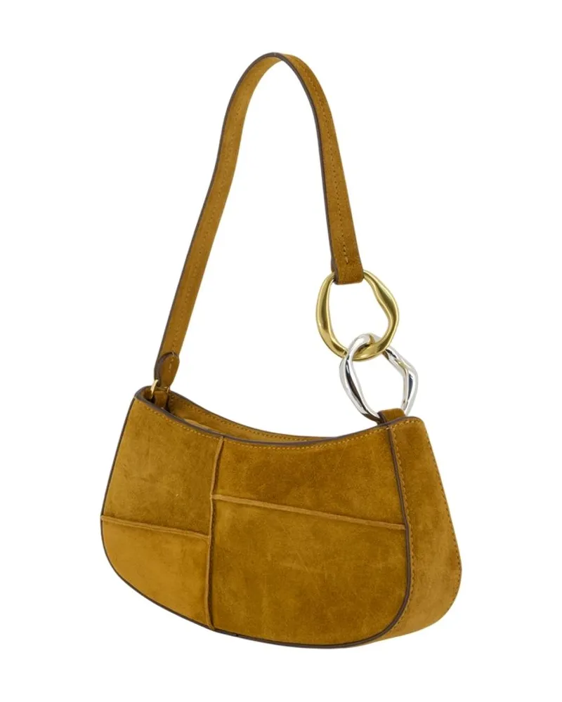 STAUD Women's Ollie Shoulder Bag -  Leather Brown Calfskin Shoulder-Hobo-Bags Brown