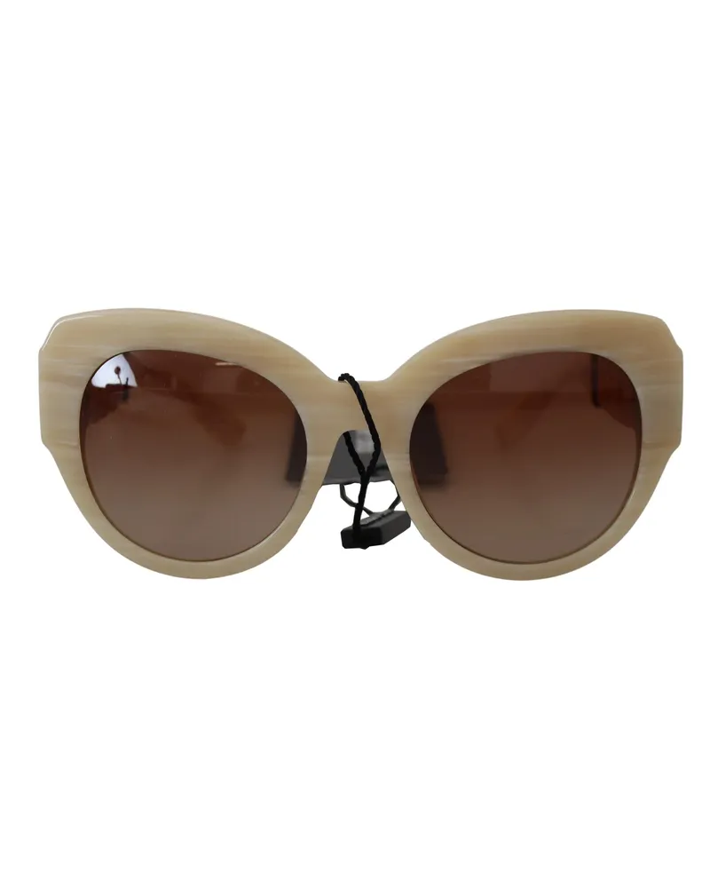 Dolce & Gabbana Women's Beige Acetate Full Rim Brown Lense Dg4294 Sunglasses Beige