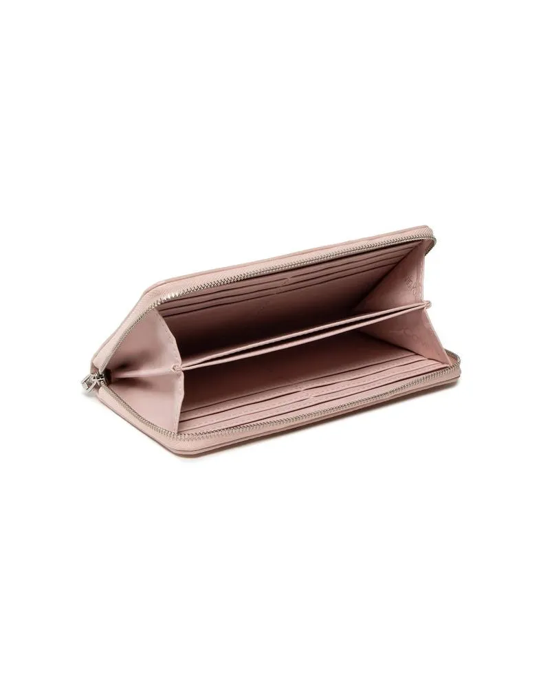 Calvin Klein Women's Wallet Peach Leather Bags Pink
