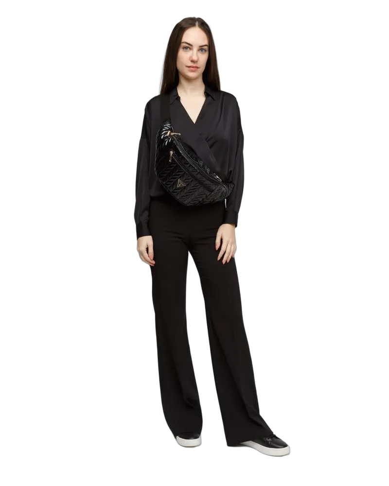 Guess Women's Belt Bag Black Polyurethane Other Black