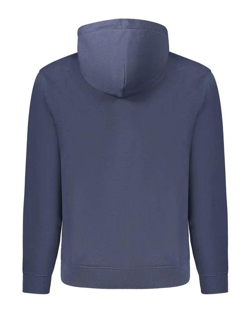 Tommy Hilfiger Embroidered Logo Hoodie — Blue Blue