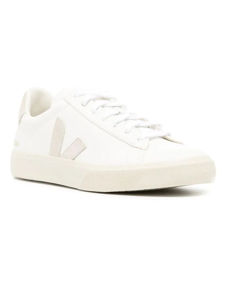 VEJA Unisex Sneakers Campo Leather Extra White White-Natural Suede Trainers White/natural White
