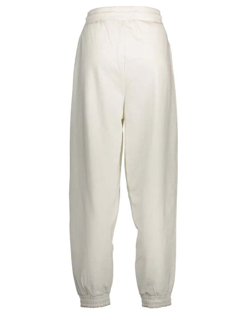 Tommy Hilfiger Logo-Embroidered Cotton Joggers — White White