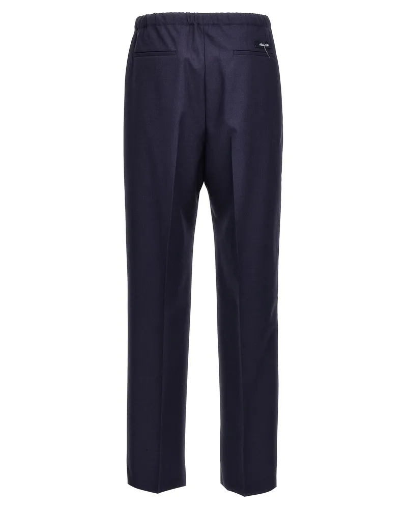 Fendi Men's Blue Virgin Wool Pants Blue