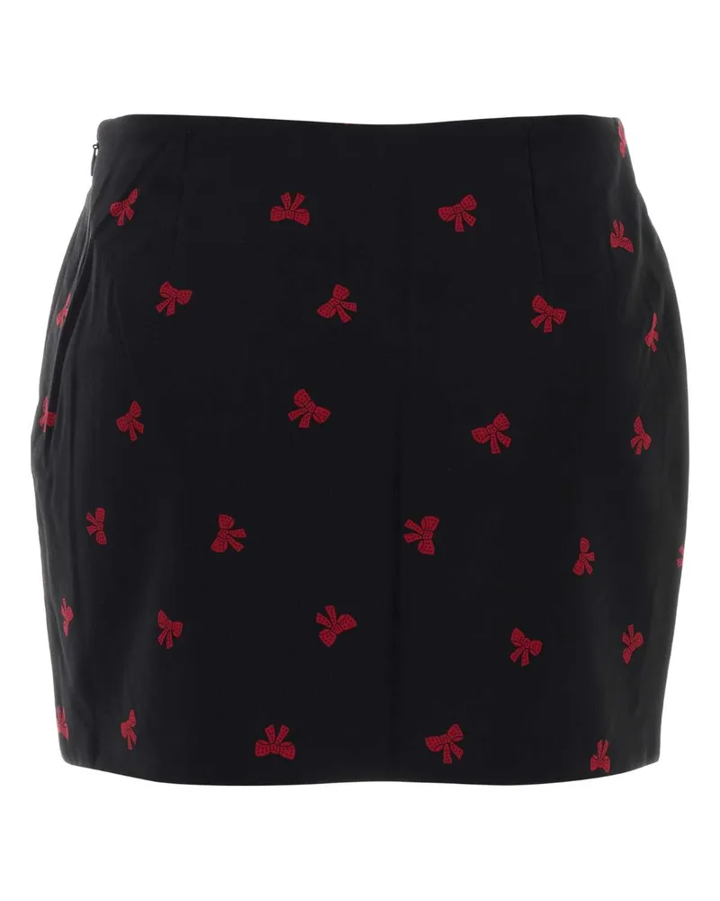 Alessandra Rich Blackred Skirt Black