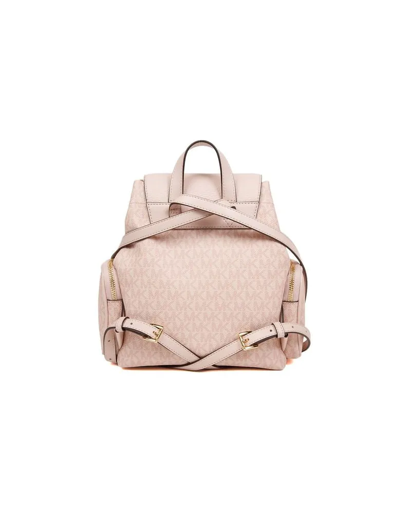 Michael Kors Women's Backpack Powder Blush Polyvinyl Chloride Pink