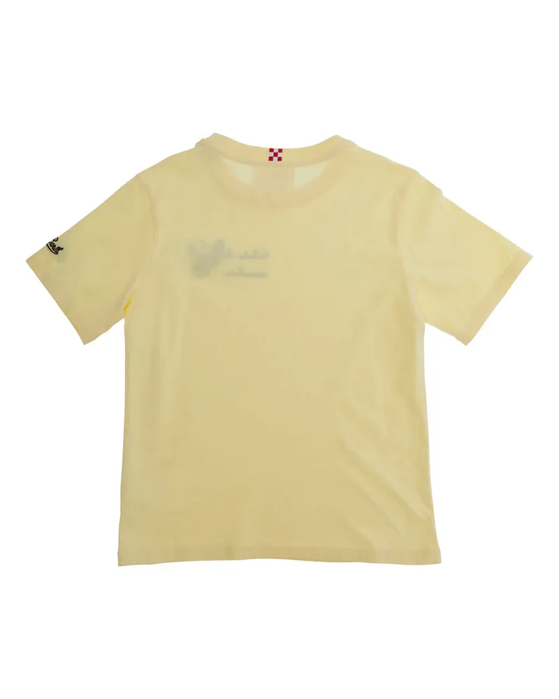 MC2 Saint Barth Snoopy Embroidered T-Shirt — Yellow Yellow