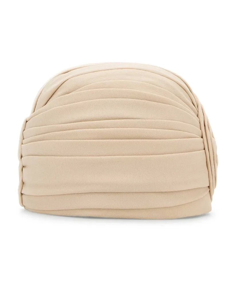 Valentino Garavani Women's Sand Wool Turban Latteoro Cappelli E Fasce Per Capelli Hat Beige