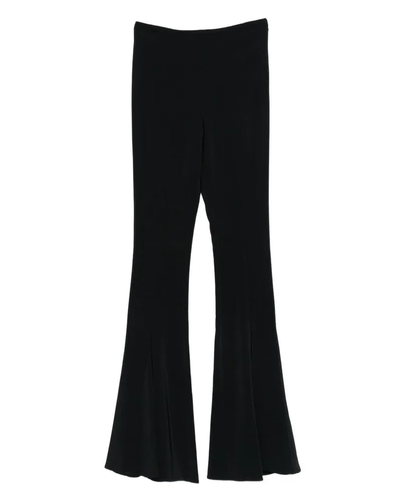 Amen Women's High-Waist Trousers Black Viscose Black