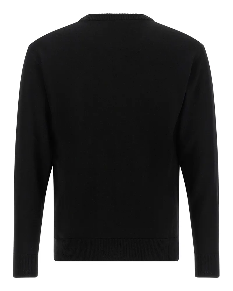 Moschino Men's Black Virgin Wool Cardigan Clothing Black