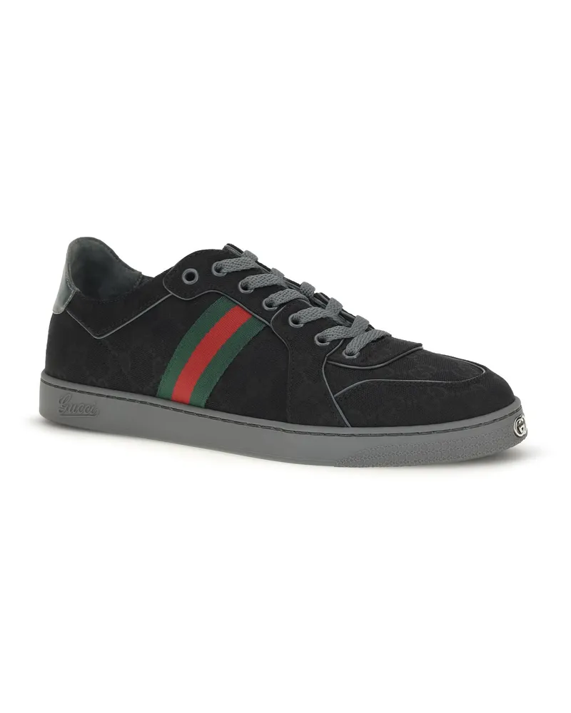Gucci Stretch GG Fabric Sneaker — Black Black