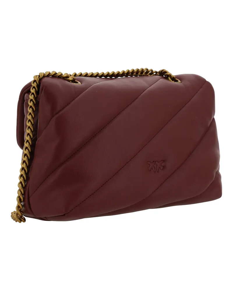 Pinko Women's Leather Shoulder Bag Love Classic Antique Gold Ribes Intenso-Antique Calf (bos Taurus) Intenso/antique Brown