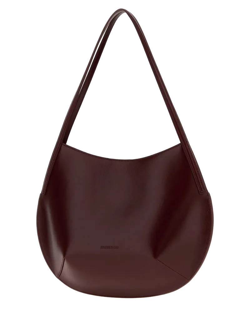 Jil Sander Leather Hobo Bag — Brown Brown