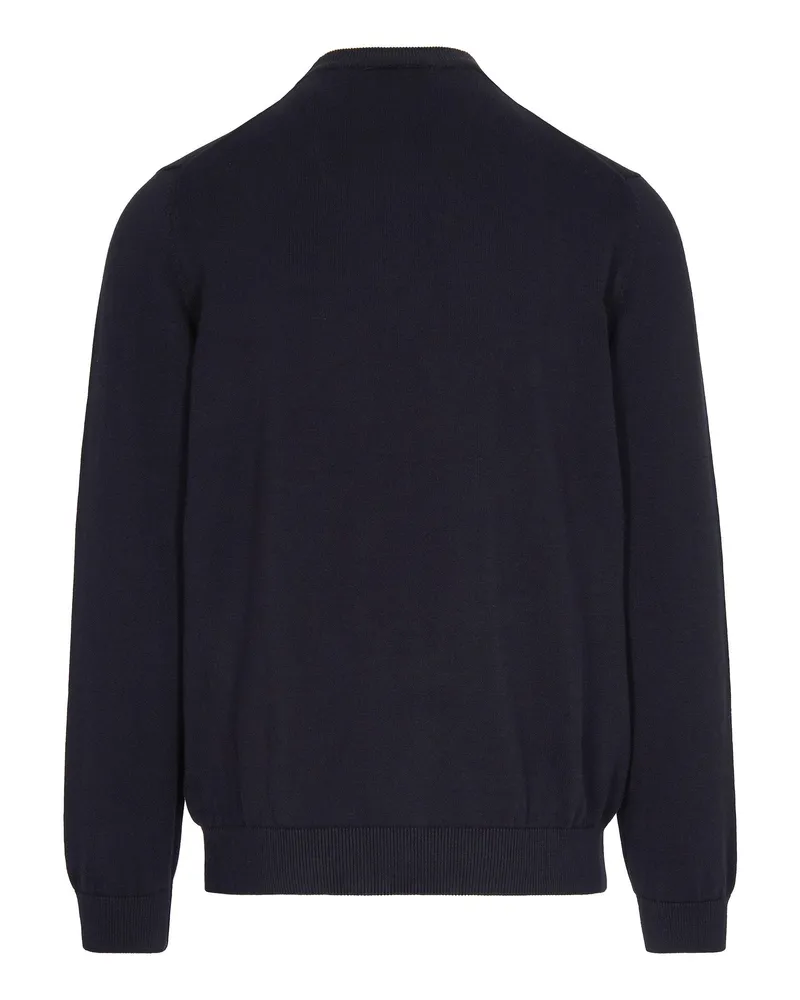 Lacoste Men Crew Neck Jumper Black Cotton Polyamide Jumpers Sweater Black