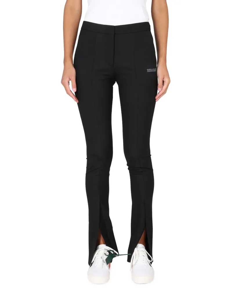 OFF-WHITE Tailored Virgin Wool Trousers — Black Black