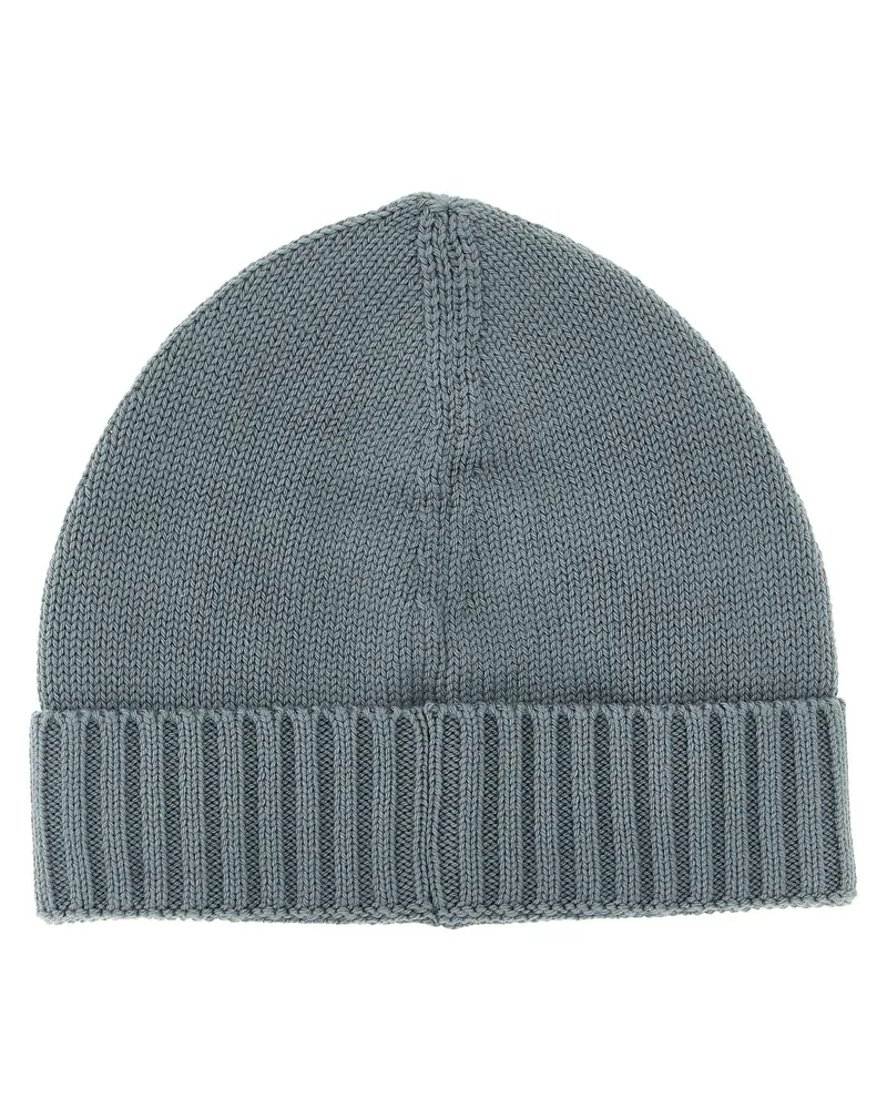 Stone Island Logo Patch Beanie — grey Grey
