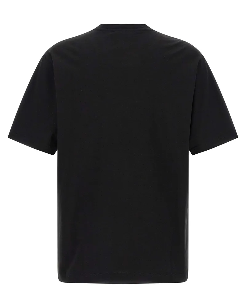 Dolce & Gabbana Logo-Embroidered Cotton T-Shirt — Black Black