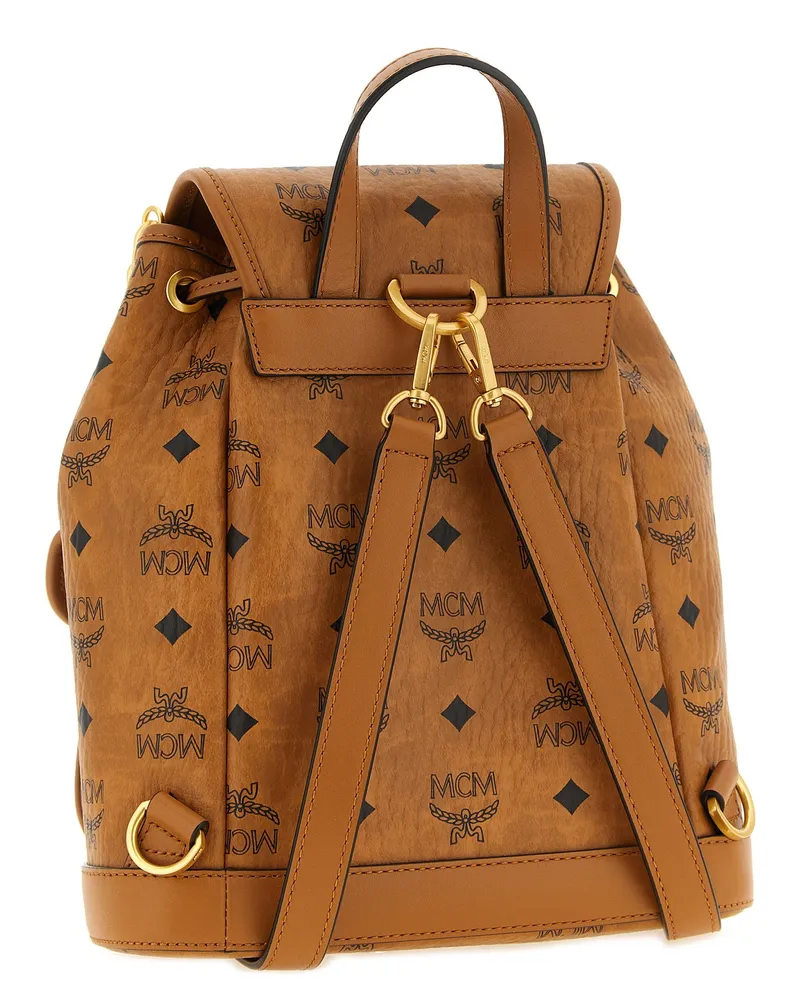 MCM Aren Backpack — Cognac Cognac