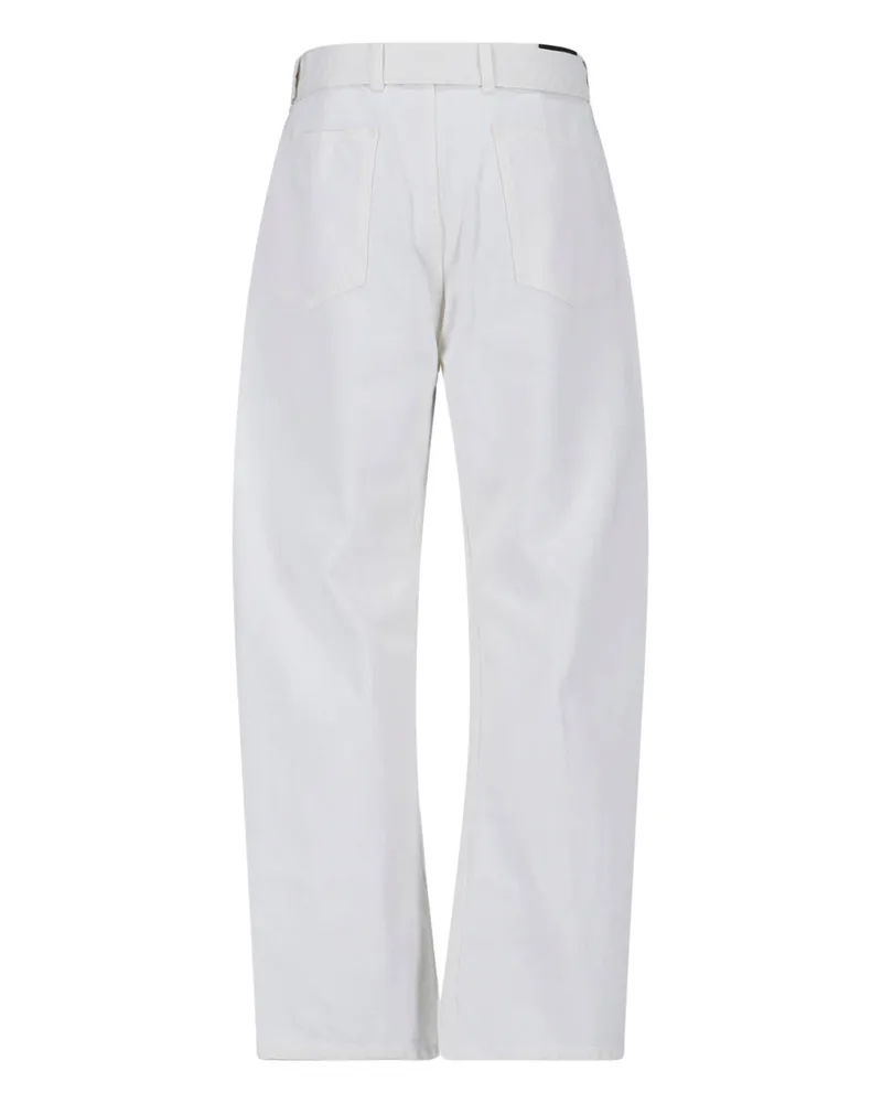 Christophe Lemaire Men's Trousers White Cotton White
