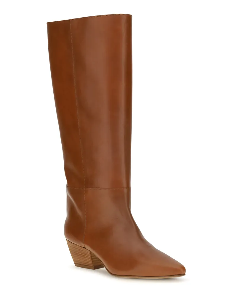 forte_forte Women's High Leather Boots Cuoio Brown