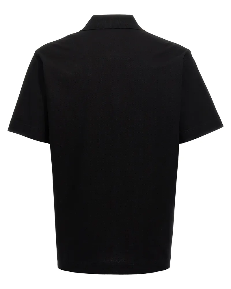 Givenchy Men Black Cotton Polo Shirt Black