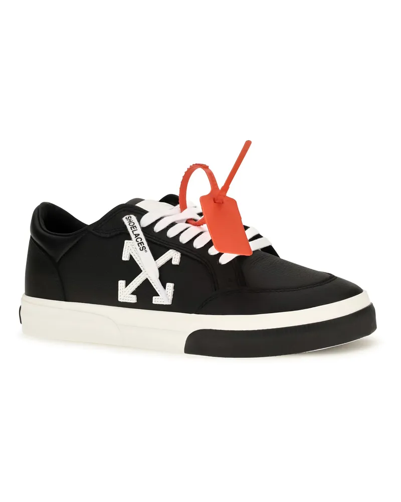 OFF-WHITE Men's Sneakers Vulcanized Low Black-White Trainers Black/white Black