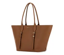Women's Caramel Leather Moore Shopping Bag Luggage Borse A Mano