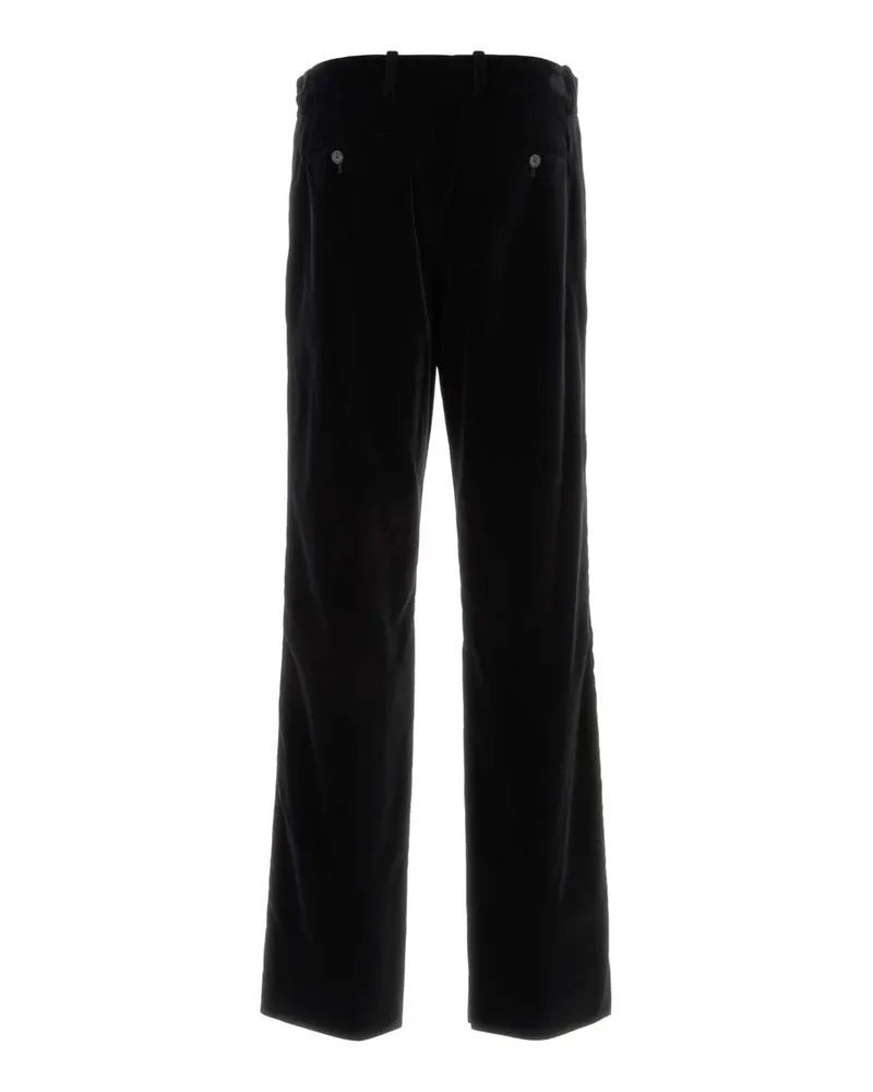 Fendi Cotton-Viscose Blend Trousers — Black Black