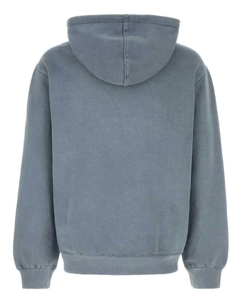 Carhartt WIP Men's Powder Blue Cotton Hooded Torion Sweat Exterior: Felpe Blue